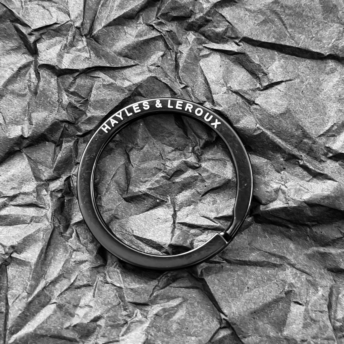 Key Ring - Hayles and Leroux - Print on the ring