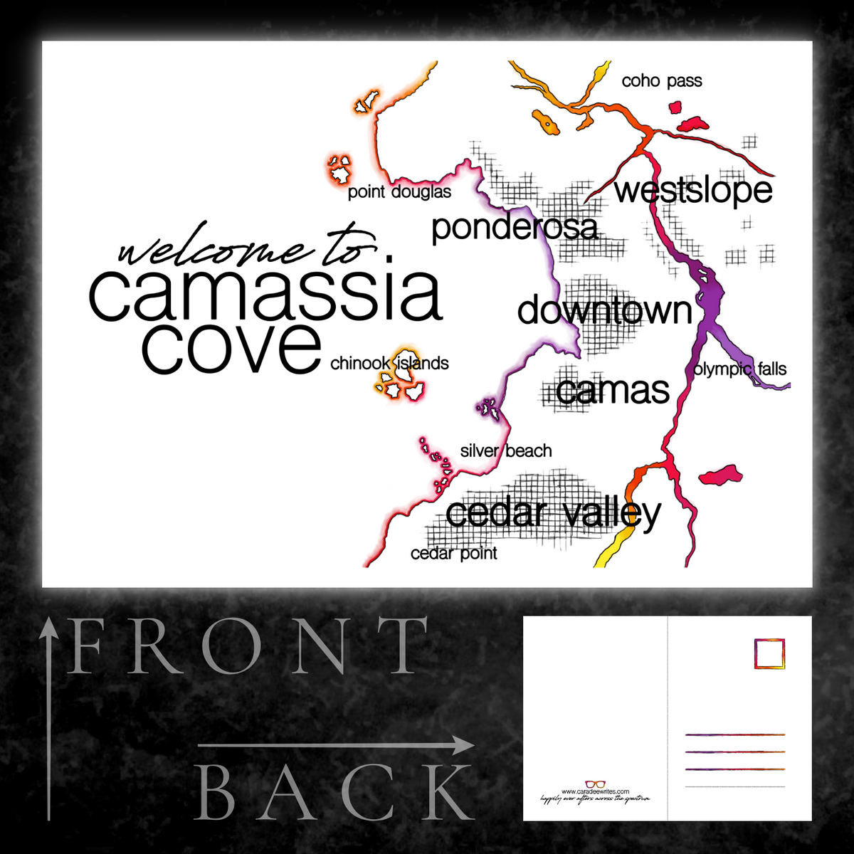 Postcard - Camassia Cove Map