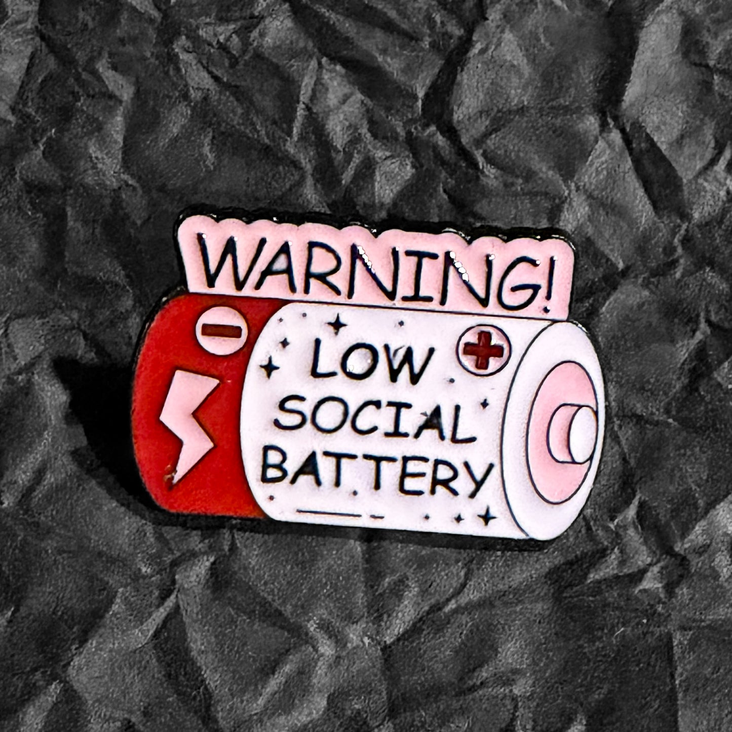 Pin - Warning - Low social battery