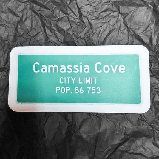 Sticker - Camassia Cove sign - Large