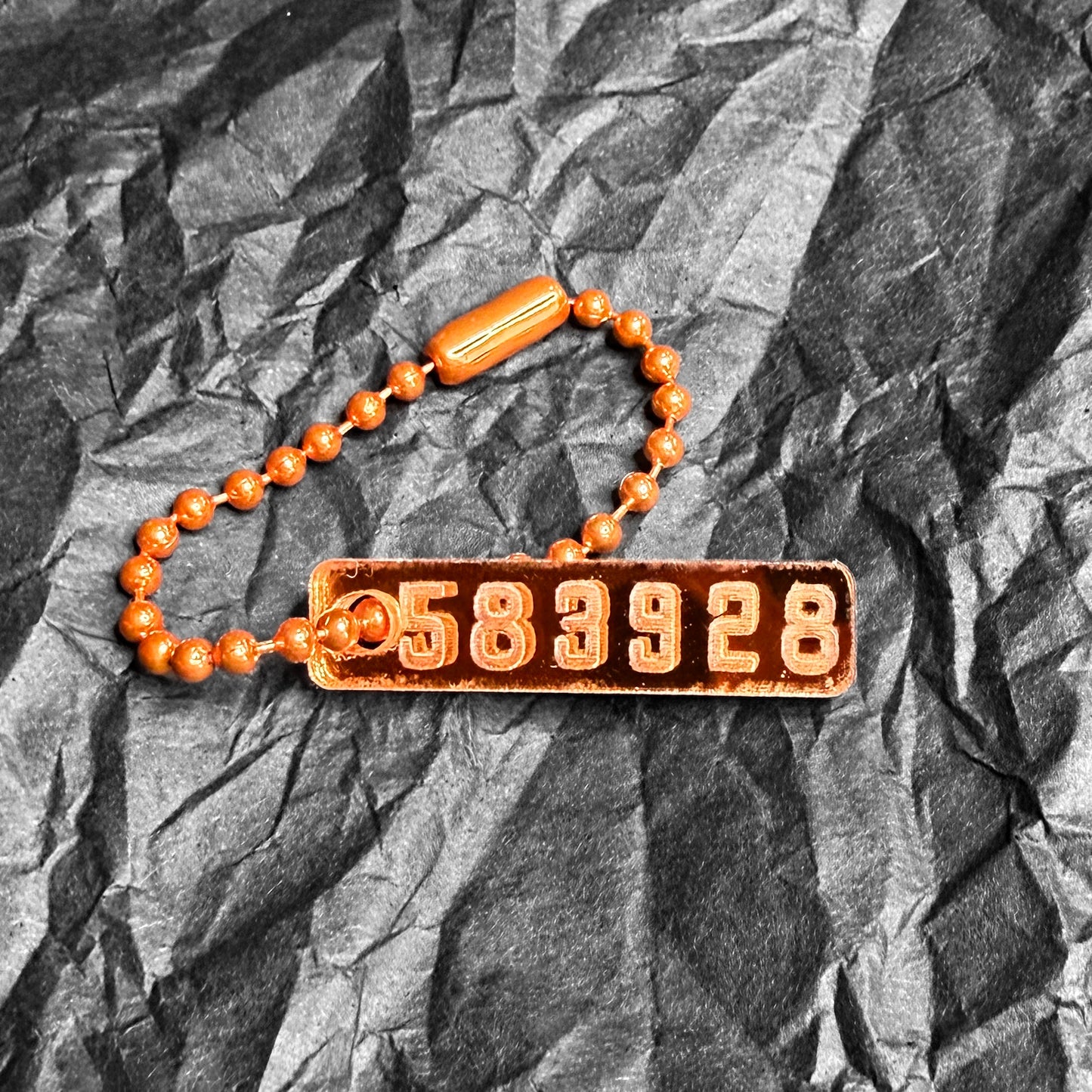 Key Ring - Gray and Darius - Eternity digits