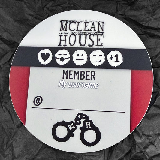 Sticker - Mclean House Online - Username sign