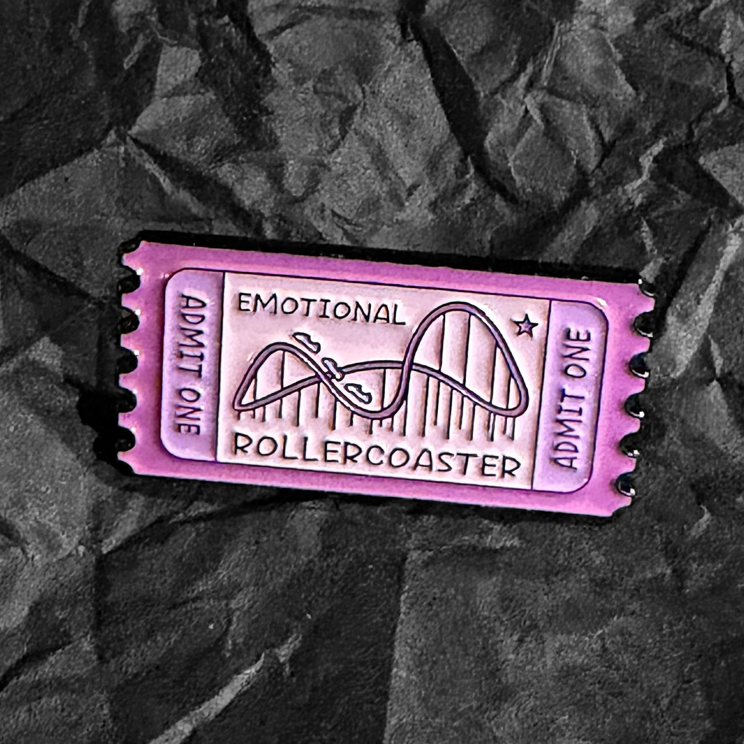 Pin - Ticket - Emotional rollercoaster