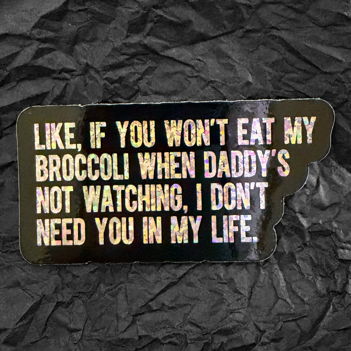 Sticker, glitter - Noa quote from Pieces of You