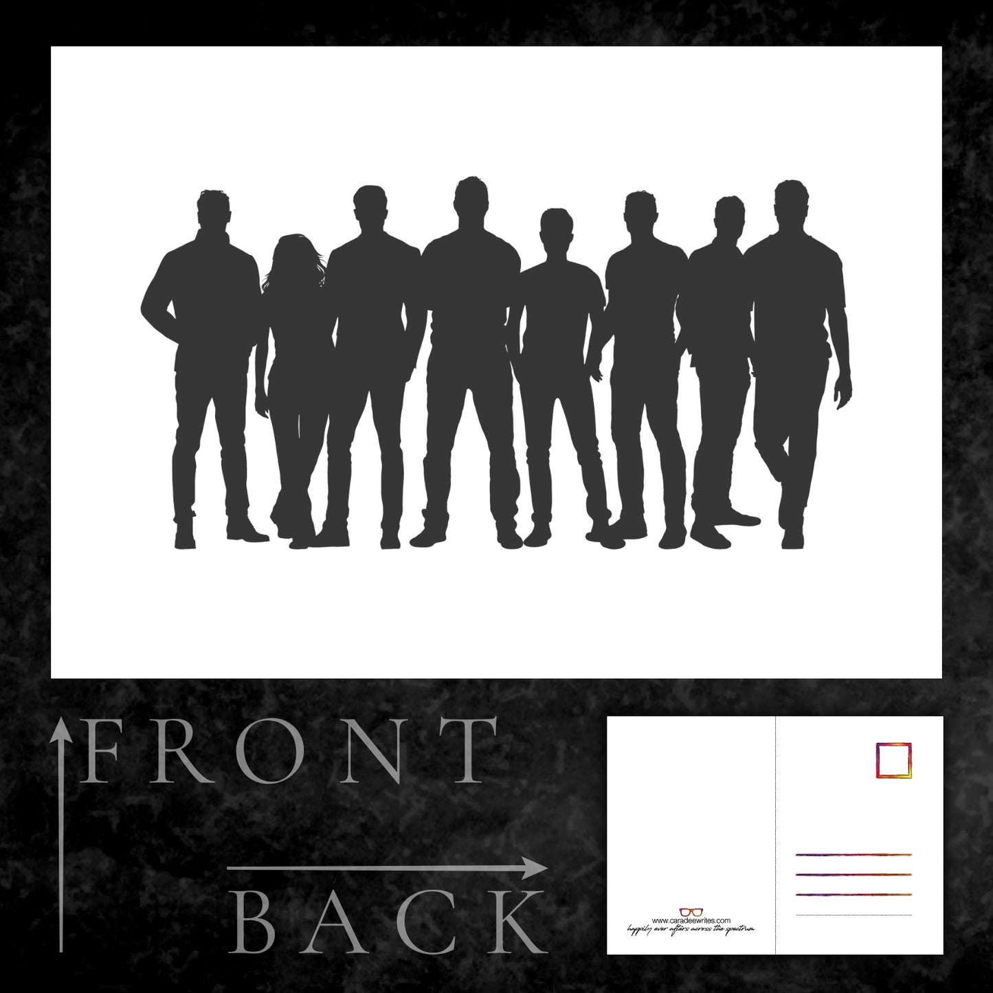 Postcard - Mclean House Founders - Silhouette