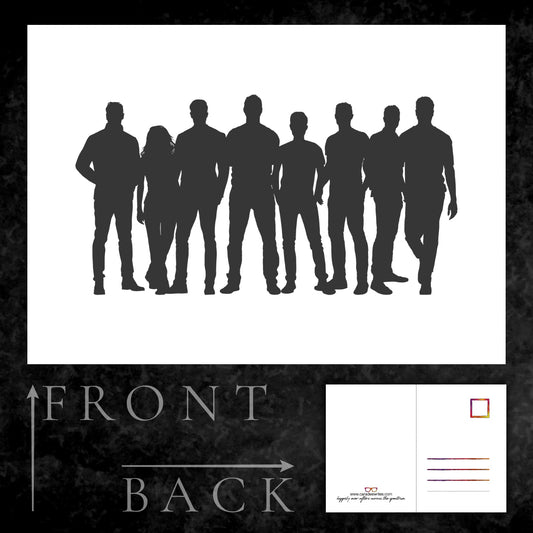 Postcard - Mclean House Founders - Silhouette